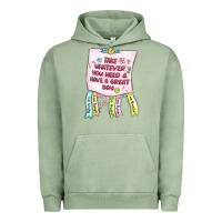 Pigment Oil Green take whatever you need  have a great day Urban Hoodie - MaliasSmallBusiness