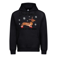 Black dachshund through the snow Urban Hoodie - MaliasSmallBusiness