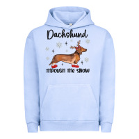 Pigment Grape Ice dachshund through the snow Urban Hoodie - MaliasSmallBusiness