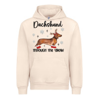 Sandshell dachshund through the snow Urban Hoodie - MaliasSmallBusiness