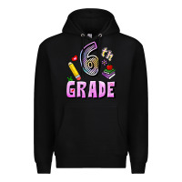 Black Sixth Grade Premium Hoodie - RanaPortraitStore