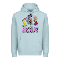 Blue Mist Sixth Grade Premium Hoodie - RanaPortraitStore