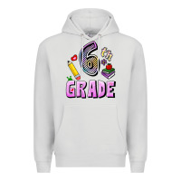 Dove Grey Sixth Grade Premium Hoodie - RanaPortraitStore