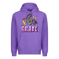 Purple Sixth Grade Premium Hoodie - RanaPortraitStore