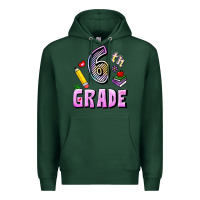 Sports Green Sixth Grade Premium Hoodie - RanaPortraitStore