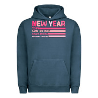 Pigment Midnight Navy 2024 new year Urban Hoodie - MaliasSmallBusiness