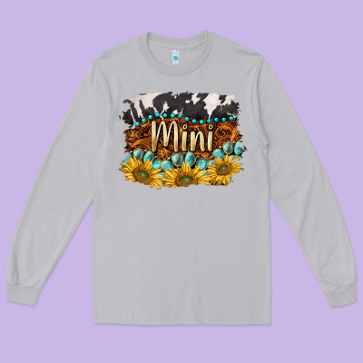 Western Mini Long Sleeve Tee Designed By Barkaloodesign