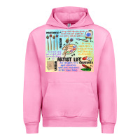 Fuchsia Pink artist life Urban Hoodie - MaliasSmallBusiness