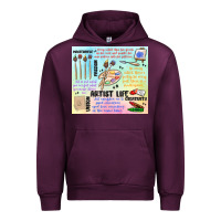 Mauve Wine artist life Urban Hoodie - MaliasSmallBusiness