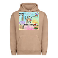 Pigment Burro artist life Urban Hoodie - MaliasSmallBusiness