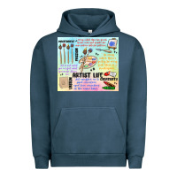 Pigment Midnight Navy artist life Urban Hoodie - MaliasSmallBusiness