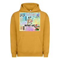 Pigment Peanut Butter artist life Urban Hoodie - MaliasSmallBusiness