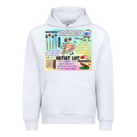 White artist life Urban Hoodie - MaliasSmallBusiness