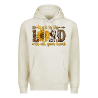Oatmeal Heather Trust in the lord with all your heart Premium Hoodie - texasbilliewilder