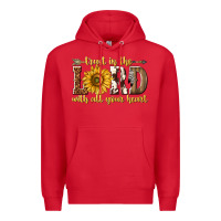 Red Trust in the lord with all your heart Premium Hoodie - texasbilliewilder