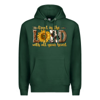 Sports Green Trust in the lord with all your heart Premium Hoodie - texasbilliewilder