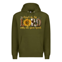 Army Green Trust in the lord with all your heart Premium Hoodie - texasbilliewilder