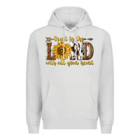Dove Grey Trust in the lord with all your heart Premium Hoodie - texasbilliewilder