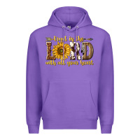 Purple Trust in the lord with all your heart Premium Hoodie - texasbilliewilder