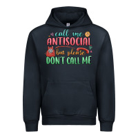 Navy call me antisocial but please dont call me Urban Hoodie - MaliasSmallBusiness