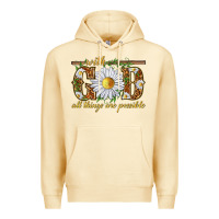 Pina Colada With God all things are possible with daisy Premium Hoodie - texasbilliewilder