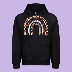Cheetah Rainbow Urban Hoodie Designed By Maliassmallbusiness