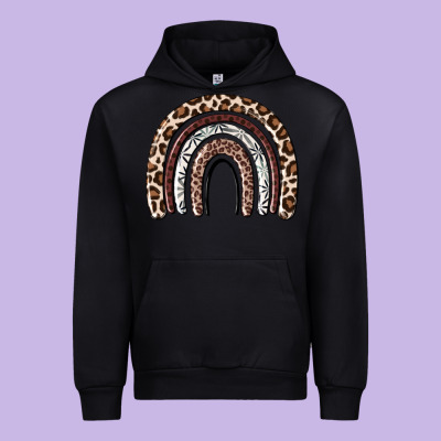 Urban Hoodie Cheetah rainbow