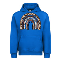 Cobalt Cheetah rainbow Urban Hoodie - MaliasSmallBusiness