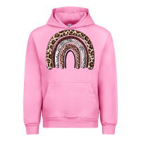 Fuchsia Pink Cheetah rainbow Urban Hoodie - MaliasSmallBusiness