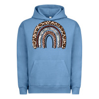Pigment Pebble Blue Cheetah rainbow Urban Hoodie - MaliasSmallBusiness