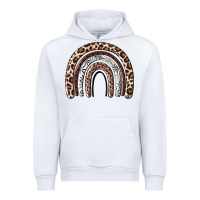 White Cheetah rainbow Urban Hoodie - MaliasSmallBusiness