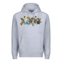 Heather Grey X-ray Premium Hoodie - texasbilliewilder