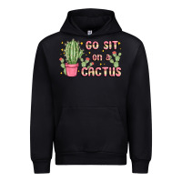 Black go sit on a cactus Urban Hoodie - MaliasSmallBusiness