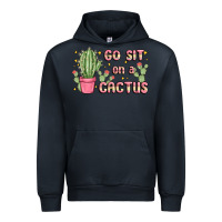 Navy go sit on a cactus Urban Hoodie - MaliasSmallBusiness