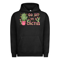 Pigment Black go sit on a cactus Urban Hoodie - MaliasSmallBusiness