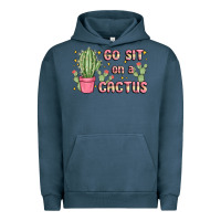 Pigment Midnight Navy go sit on a cactus Urban Hoodie - MaliasSmallBusiness