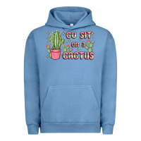 Pigment Pebble Blue go sit on a cactus Urban Hoodie - MaliasSmallBusiness
