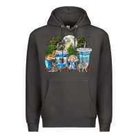 Smoke Wolf coffee cups Premium Hoodie - texasbilliewilder