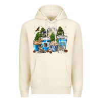 Tofu Wolf coffee cups Premium Hoodie - texasbilliewilder