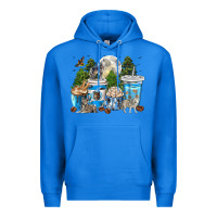True Royal Wolf coffee cups Premium Hoodie - texasbilliewilder