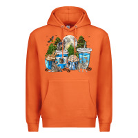 Carrot Wolf coffee cups Premium Hoodie - texasbilliewilder