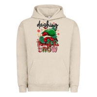 Pigment French Oak dashing through the snow Urban Hoodie - MaliasSmallBusiness