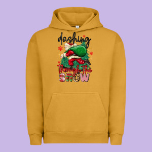 Dashing Through The Snow Urban Hoodie Designed By Maliassmallbusiness