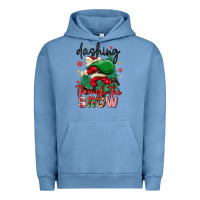 Pigment Pebble Blue dashing through the snow Urban Hoodie - MaliasSmallBusiness