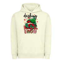 Pigment Pistachio dashing through the snow Urban Hoodie - MaliasSmallBusiness