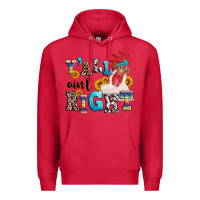 Cardinal Y'all ain't right crazy Premium Hoodie - texasbilliewilder
