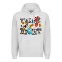 Dove Grey Y'all ain't right crazy Premium Hoodie - texasbilliewilder