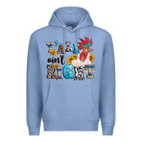 Colony Blue Y'all ain't right crazy Premium Hoodie - texasbilliewilder