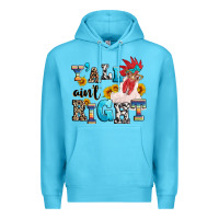 Ocean Blue Y'all ain't right crazy Premium Hoodie - texasbilliewilder