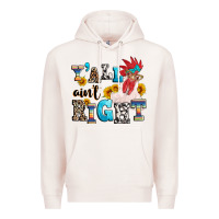 Pale Pink Y'all ain't right crazy Premium Hoodie - texasbilliewilder